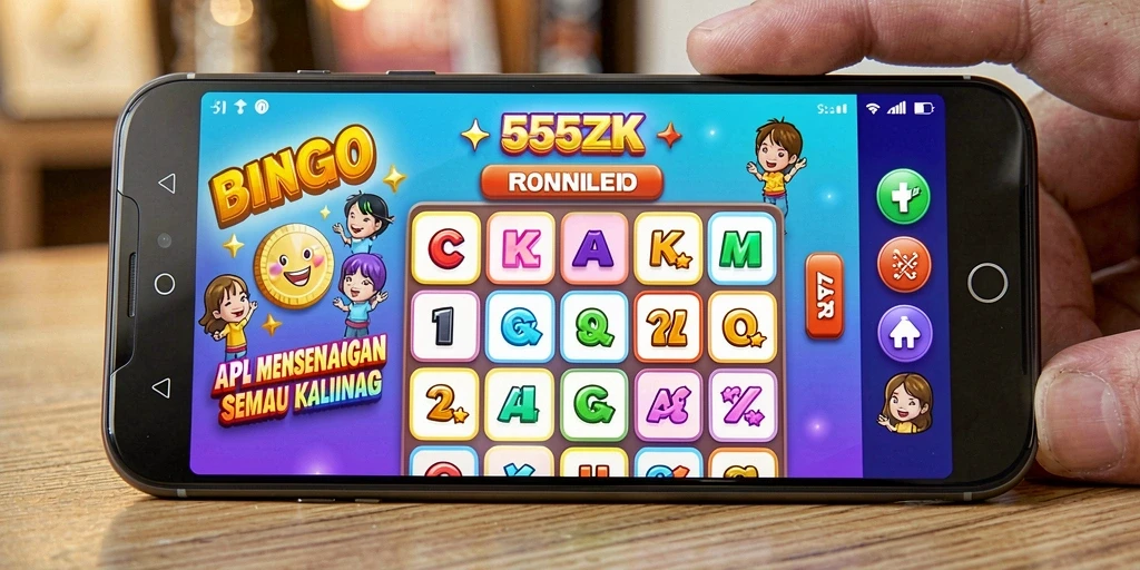Screenshot gameplay 555ZK menampilkan serunya permainan Bingo.