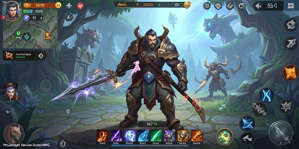 Screenshot gameplay 567TV yang menampilkan pertarungan epik di dunia ARPG.