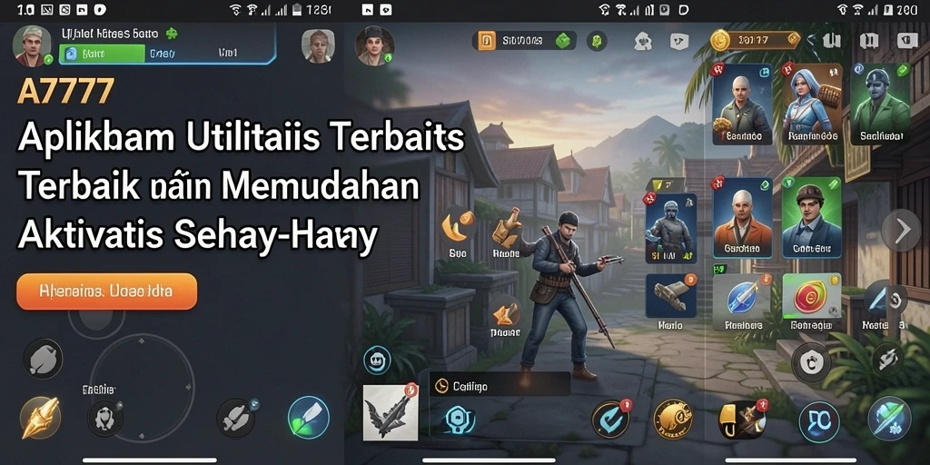 Screenshot A7777 menampilkan antarmuka aplikasi yang sederhana dan intuitif.