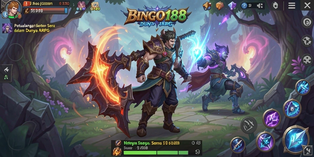 Screenshot BINGO188 menampilkan aksi seru dalam gameplay ARPG.