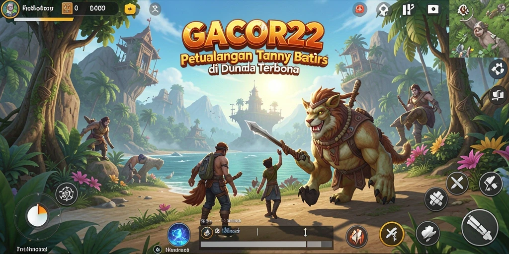 Tampilan gameplay <strong>GACOR22</strong> yang dinamis dalam dunia terbuka yang menakjubkan.