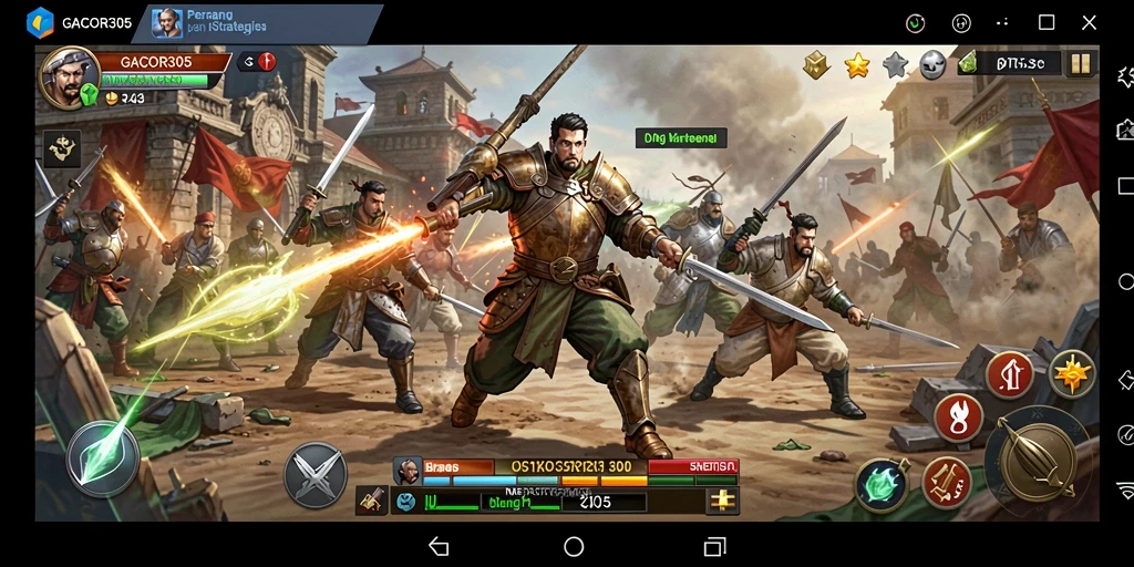Tampilan gameplay GACOR305 yang seru dan strategis.