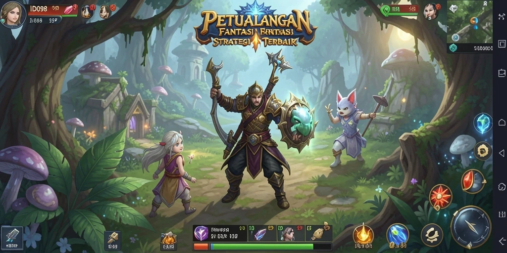 Screenshot gameplay ID098 menampilkan pertarungan yang seru dan karakter berwarna-warni.