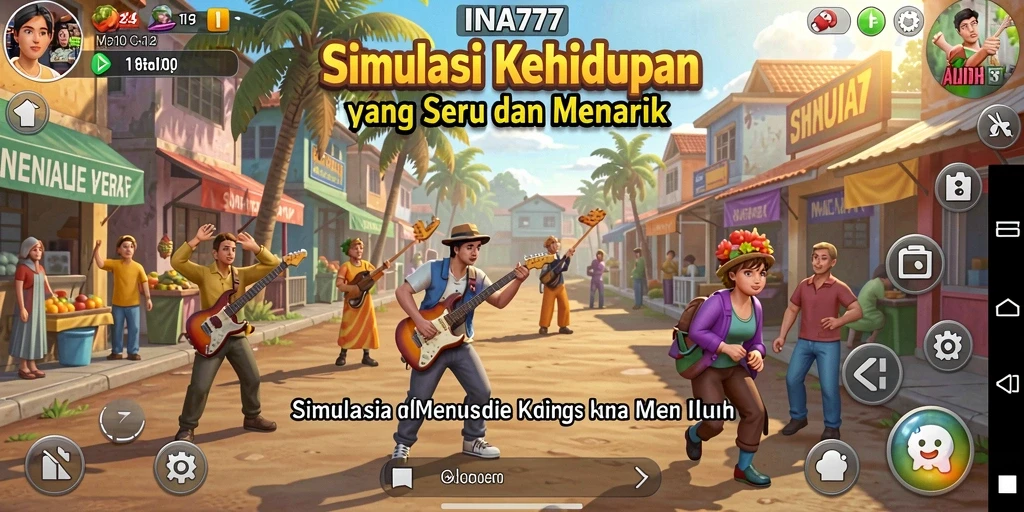 Tangkapan layar menggambarkan momen seru dalam gameplay simulasi.