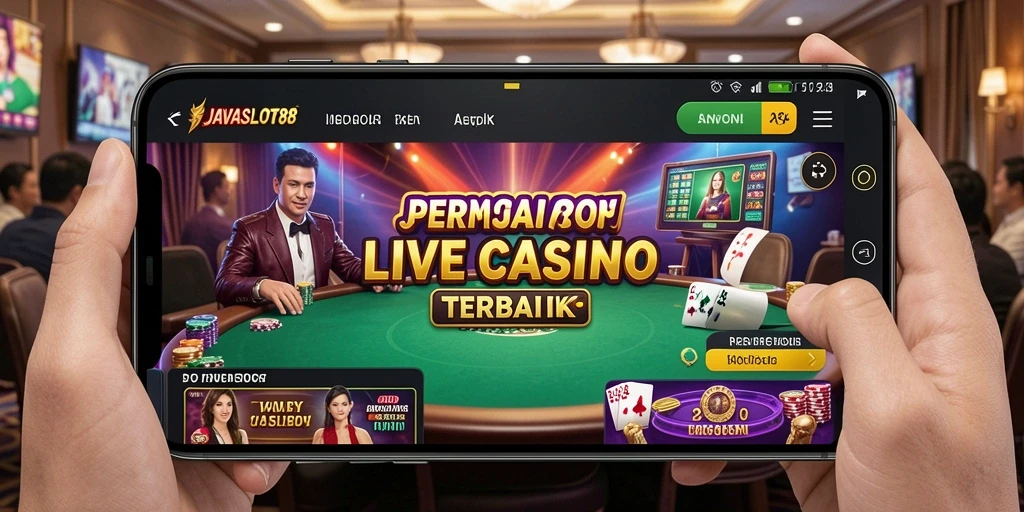 Tampilan gameplay yang mengesankan di <strong>JAVASLOT88</strong> dengan dealer langsung.