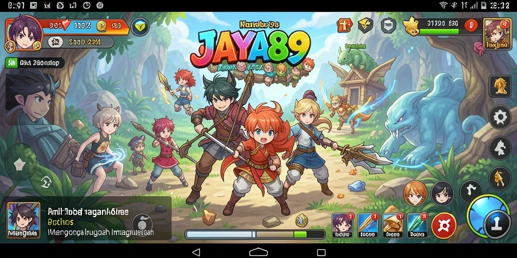 Screenshot dari gameplay JAYA89 yang menunjukkan aksi karakter Anime.