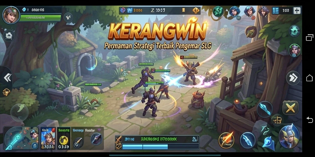 Tangkapan layar KERANGWIN menunjukkan aksi pertempuran yang mendebarkan.