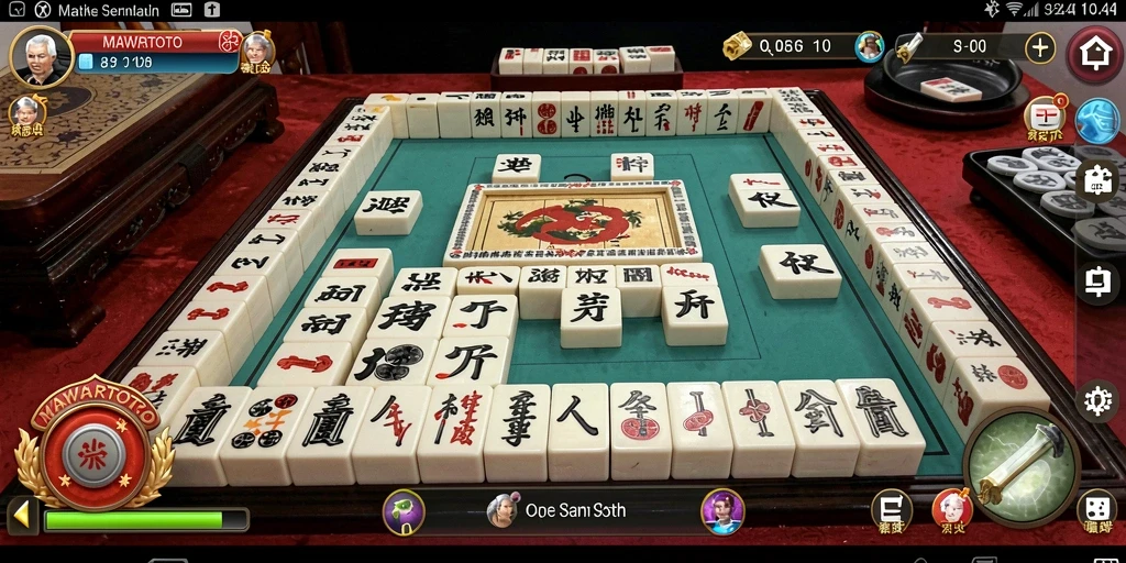 Tampilan gameplay menarik dari MAWARTOTO dalam permainan Mahjong.
