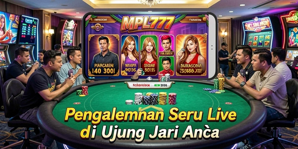 Tampilan menarik dari gameplay Live Casino MPL777 dengan dealer langsung.