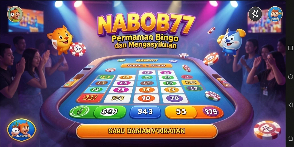 Screenshot NABOB77 menampilkan gameplay Bingo yang seru dan interaktif.