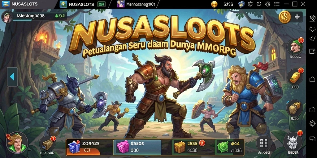 Tampilan menarik dari gameplay NUSASLOTS yang menyajikan dunia petualangan merkah.