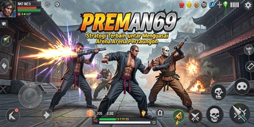 Tampilan gameplay <strong>PREMAN69</strong> yang intens dengan strategi mendebarkan.