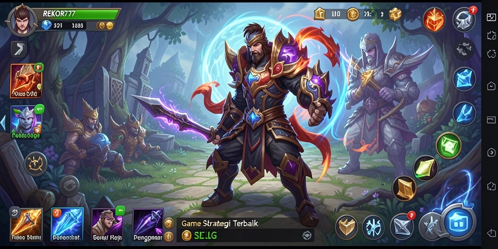 Tampilan gameplay SLG yang menarik dan mendebarkan di REKOR777.