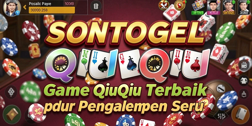 Tampilan menarik dari gameplay QiuQiu di SONTOGEL.