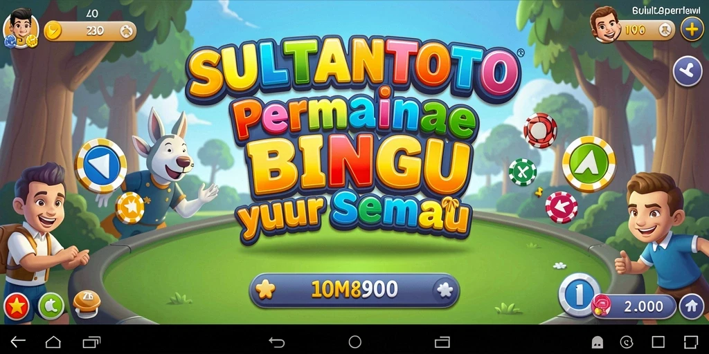 Tampilan gameplay seru dari SULTANTOTO dengan fitur Bingo yang menarik.