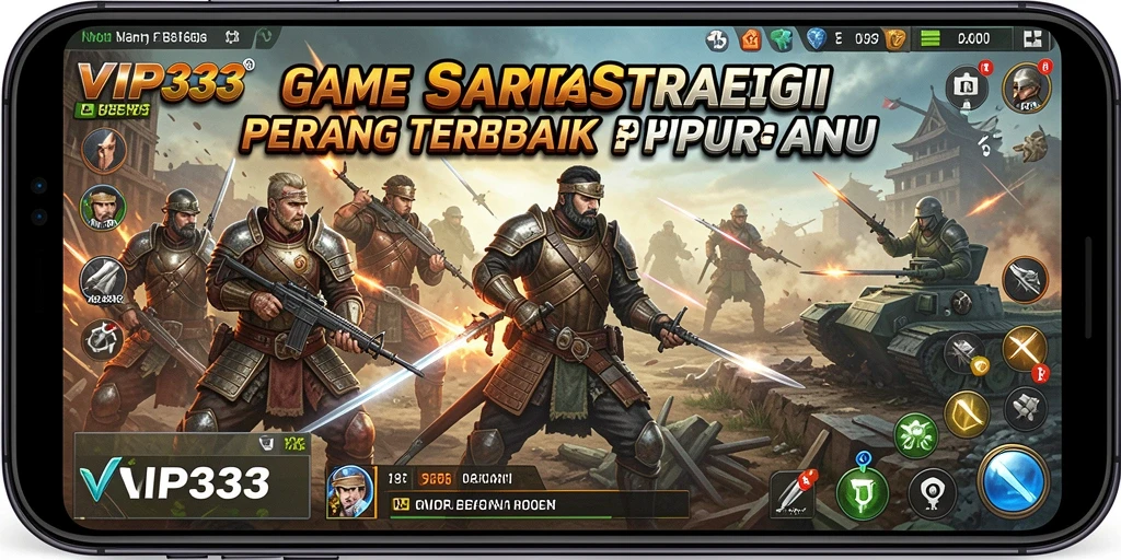 Gameplay mendebarkan dari VIP333 saat mengatur strategi perang.